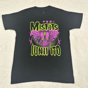 Ripple Junction Misfits Junji Ito Black Graphic Tee
